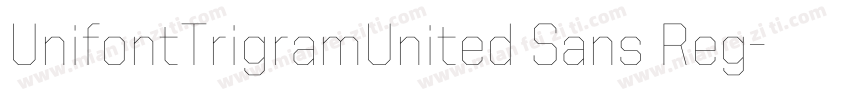 UnifontTrigramUnited Sans Reg字体转换
